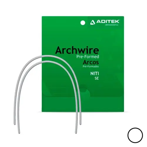 Aditek Super Elastic NiTi Arch Wire Natural Round  10pcs - Image 2