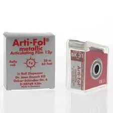 Bausch Arti-fol metallic Occlusal film 12 micron Roll With plastic dispenser - Image 2