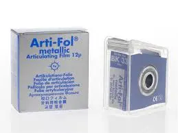 Bausch Arti-fol metallic Occlusal film 12 micron Roll With plastic dispenser - Image 2