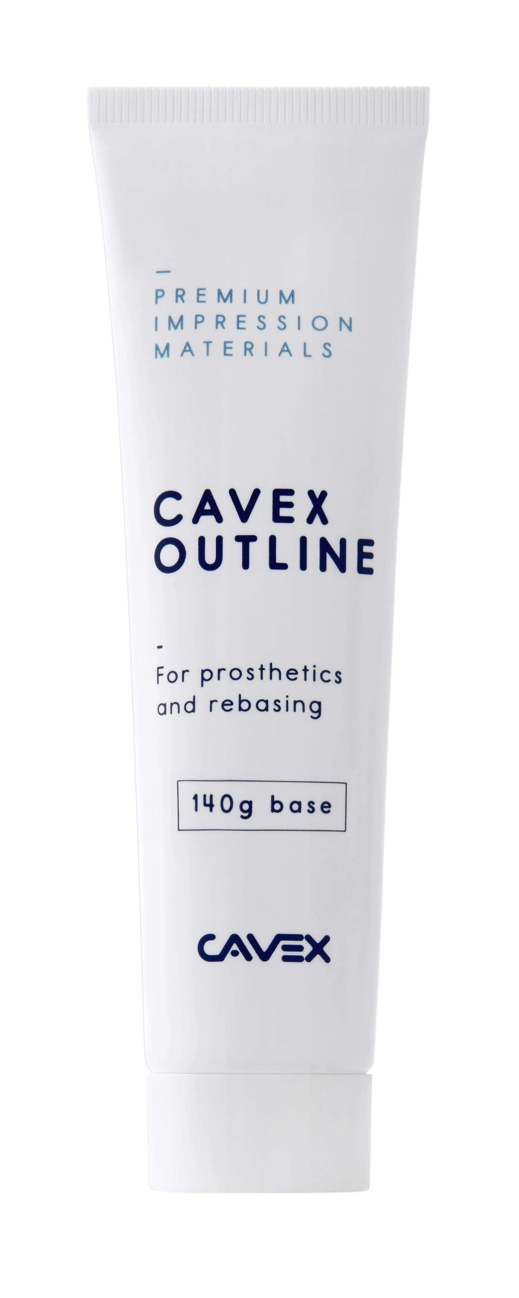 Cavex Outline Zinc Oxide Eugenol Free  Impression Paste 140 gr white paste + 65 gr blue pasteg - Image 3