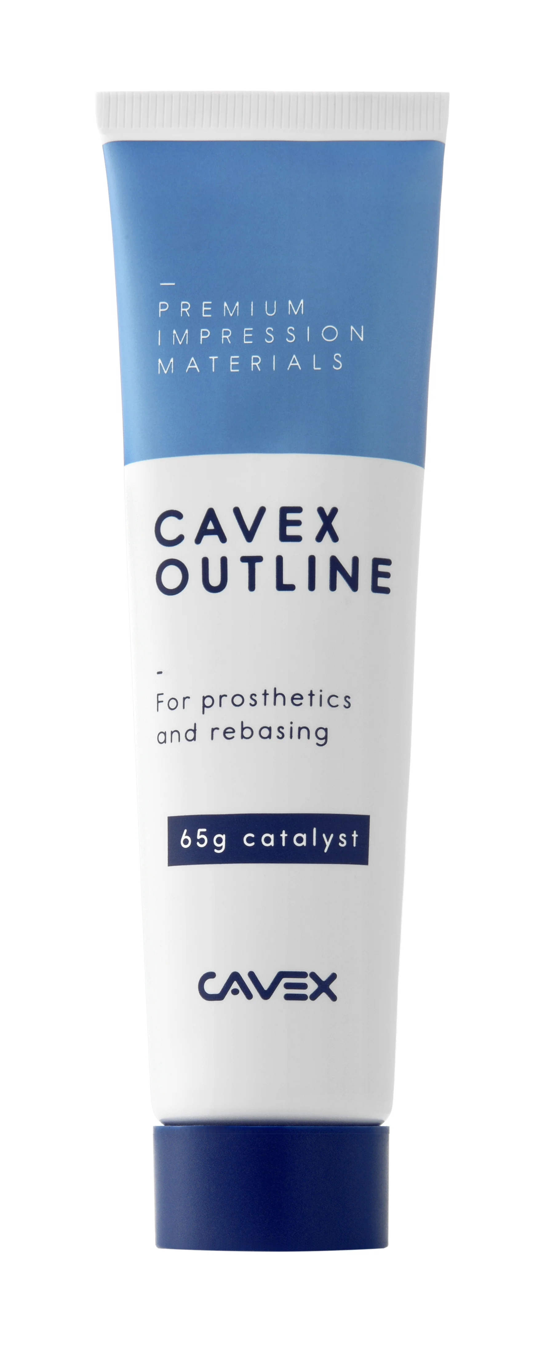 Cavex Outline Zinc Oxide Eugenol Free  Impression Paste 140 gr white paste + 65 gr blue pasteg - Image 4