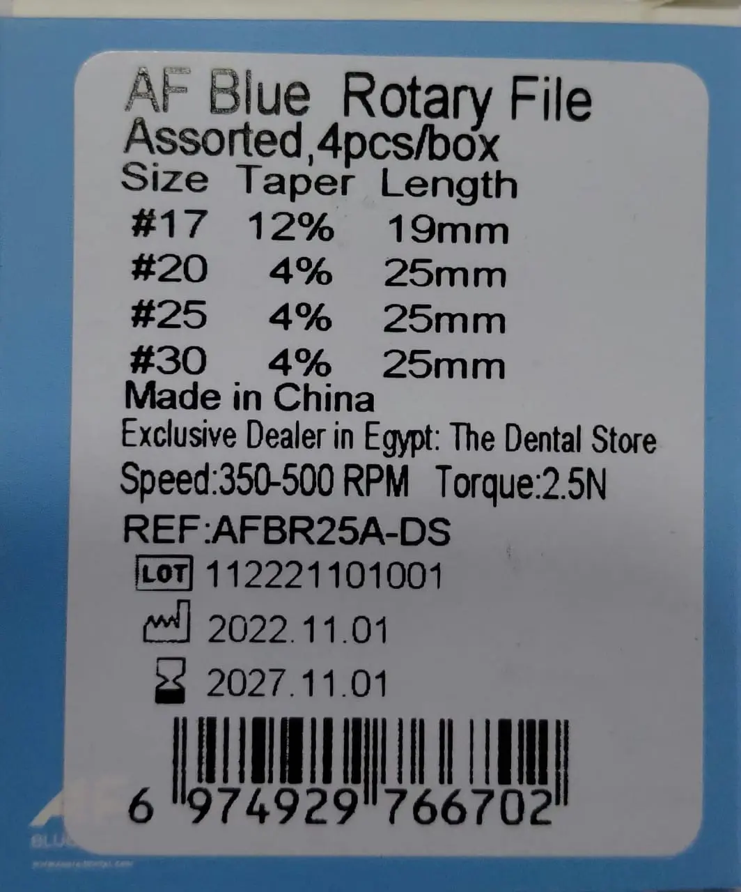 Fanta AF Blue Rotary Files assorted 4 files - Image 2