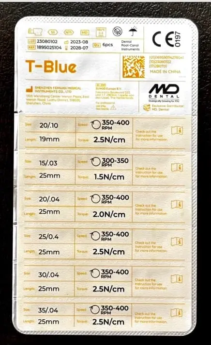 Profa T Blue Endo Rotary File 25 mm Assorted - Image 2