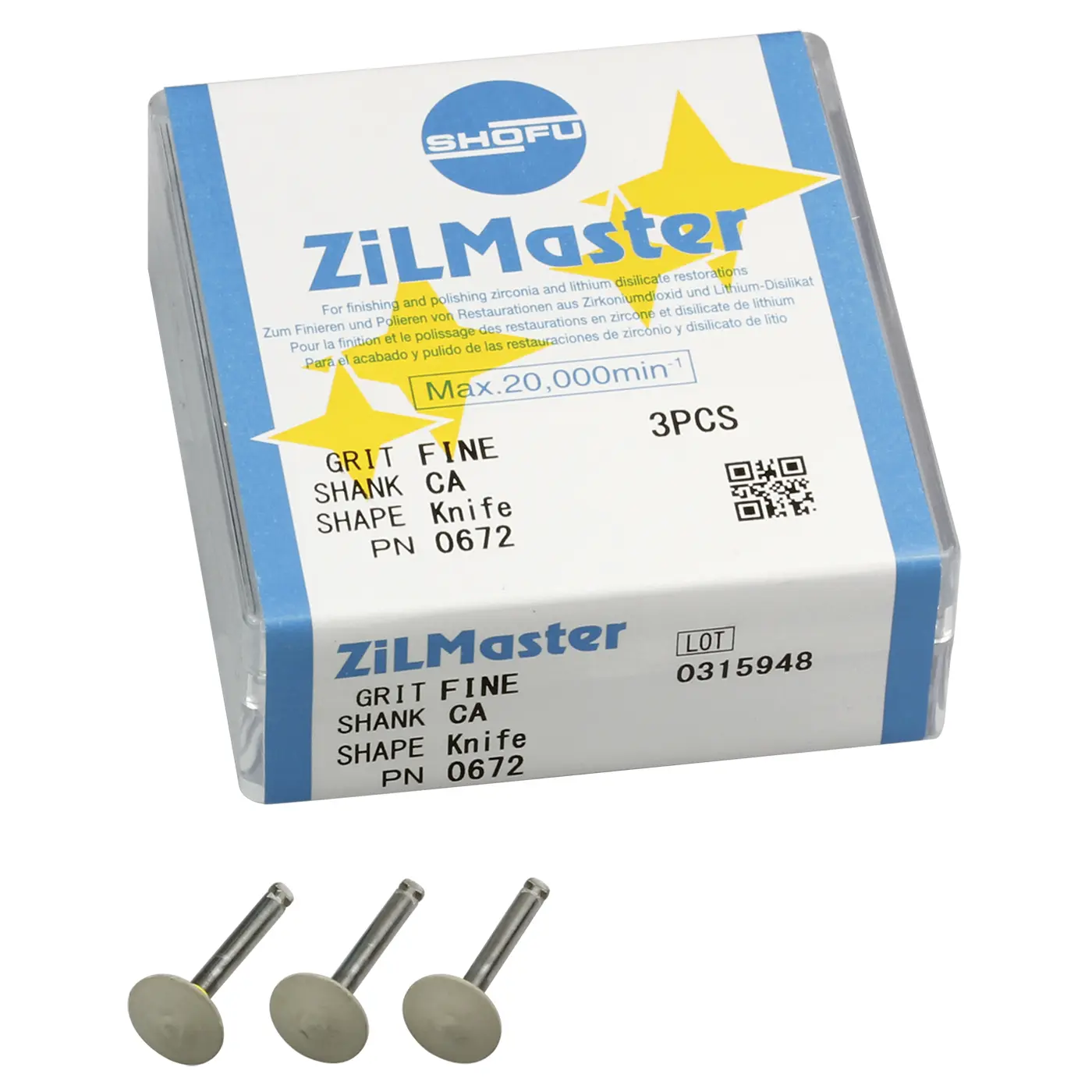 Shofu ZiLMaster CA Assortment 3 Pcs - Image 2